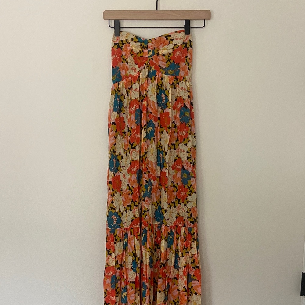 Strapless Free People maxi dress